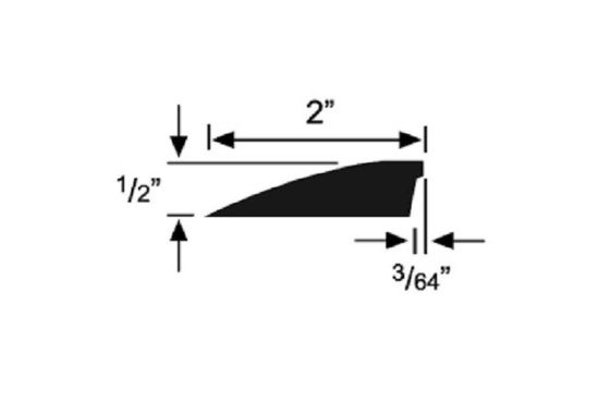 Rubber Vinyl Reducer Strip Customized Ramp for Professional Flooring Design
