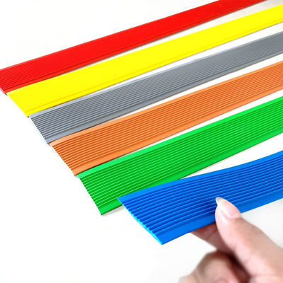 Anti-skidding PVC Rubber Stair Nosing Edge Trim with Custom Size and Moulding Service