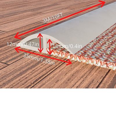 Flooring Accessories PVC Floor Transition Strips for Durable Rubber Carpet Protection