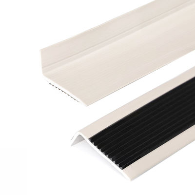 Anti-skidding PVC Rubber Stair Nosing Edge Trim with Custom Size and Moulding Service