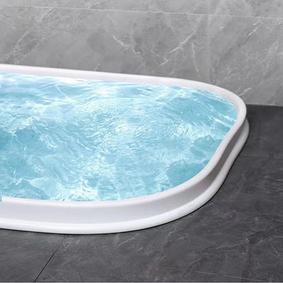 Water Stopper Silicone Seal Strip Foldable Shower Threshold Dam for Kitchen and Bathroom Barrier