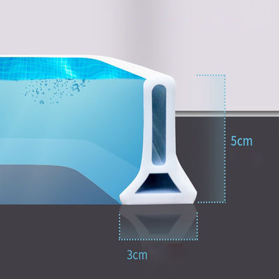 Water Stopper Silicone Seal Strip Foldable Shower Threshold Dam for Kitchen and Bathroom Barrier