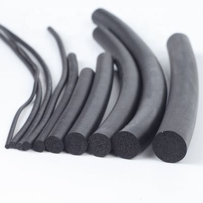 Temperature -60C- 150C Customized Extrusion Rubber Seal Strip Foam Rubber Round Cord