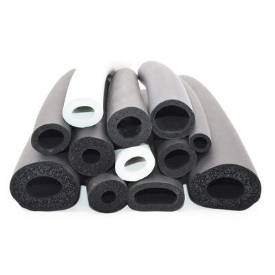 White Pre Slit Insulation Rubber Foam with Adhesive 8mm*10mm or Customizable