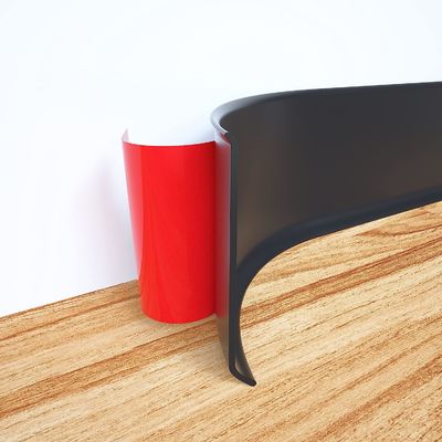 Peel-Stick Baseboard Molding Trim in White Height 2'' to 6'' for Simple Installation