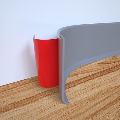 Peel-Stick Baseboard Molding Trim in White Height 2'' to 6'' for Simple Installation