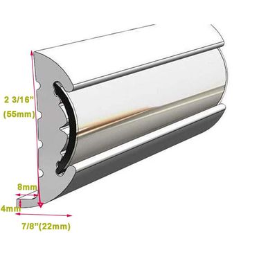 Mass Production Flexible Boat Dock Rail Stainless Steel Rubbing Strakes with Lead Time