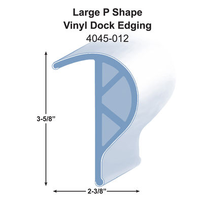 Marine Dock Bumper P Type Dock Bumpers Rubrails for Eco-friendly Dock Protection