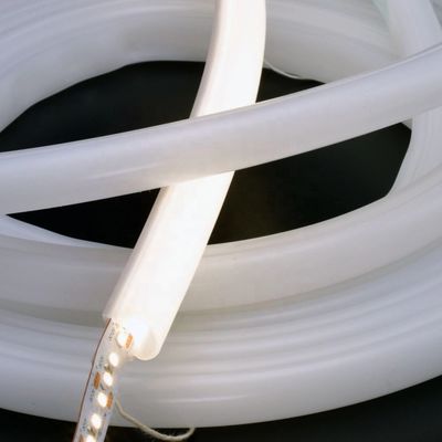 White Curved Flexible Waterproof Silicone Diffuser LED Neon Light Guide Tube Strip
