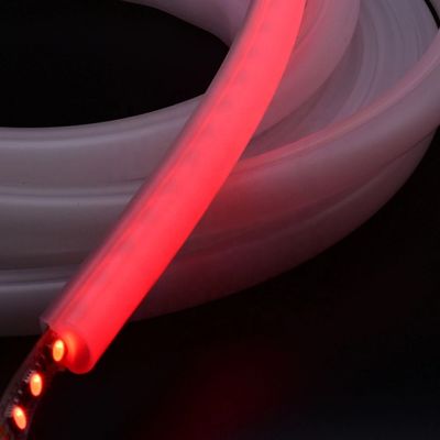 White Curved Flexible Waterproof Silicone Diffuser LED Neon Light Guide Tube Strip