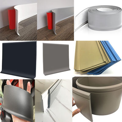 Vinyl Wall Base Floor Trim Base Board Skirting with 1.8mm Thickness and Glossy Finish