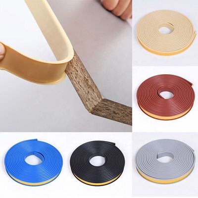 Black U-Shape Edge Banding Self Adhesive Edge Protector for Furniture 12mm