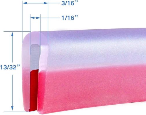 Clear Rubber U Channel Edge Trim Customizable Size for Exceptional Sealing Performanc