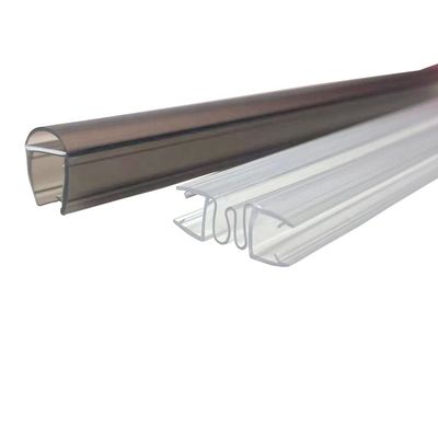 Clear Swing Vertical Magnetic Glass to Glass Shower Door Seal for Inline Pvc Frameless Screen