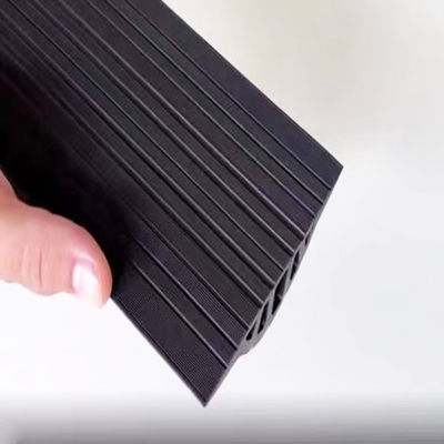 Garage Ground Seal Rubber Weatherstrip for Width Range 50-220mm and 55-65 Shore A Hardness