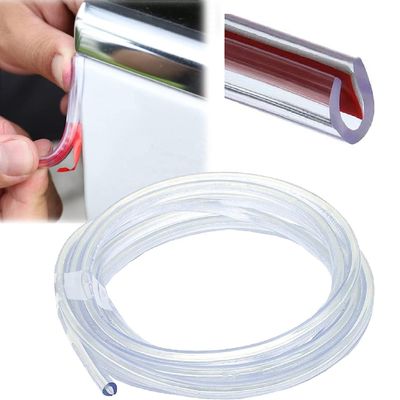Transparent Car Door Edge Clear U Shape Glass Edge Trim Protector for Welding Service