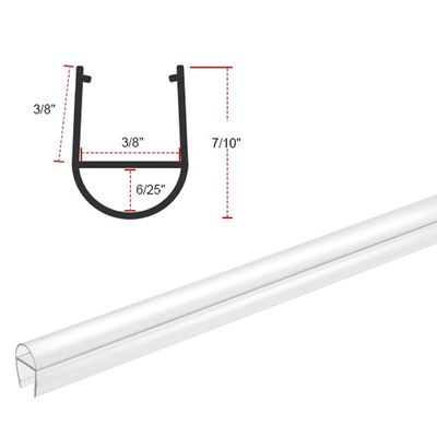 Plastic Modling Type Extruding Shower Door Strip Seals Bathroom Screen PVC Seal Strip