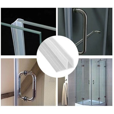 Customizable Length 2M/PC or 2.5M/PC F-shaped PVC Shower Door Glass Seal for Bathroom