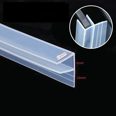 Customizable Length 2M/PC or 2.5M/PC F-shaped PVC Shower Door Glass Seal for Bathroom