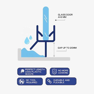 Screen Door Seal Strip For Bathroom Shower Door Cutting Service with Waterproof Strip