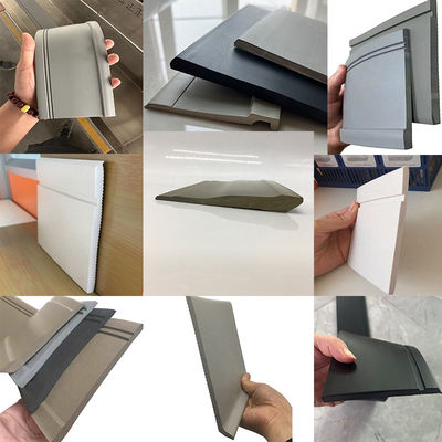Glossy 4"x1/8" Vinyl Wall Cove Baseboard PVC Skirting Board Rubber Wall Base with Toe Thickness 2mm