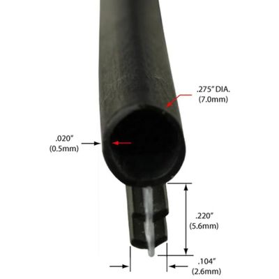 Cutting Service Slot PVC TPE Silicone Rubber Wood Door or Window Bulb Weatherseal Manufacture