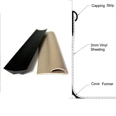 Flexible PVC Cove Former Versatile and Affordable Skirting Board with Capping Strip