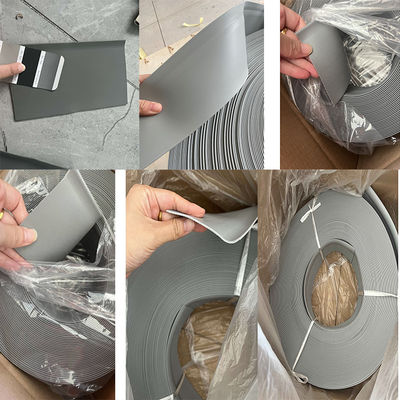 Vinyl PVC Stick Baseboard Trim with ISO9001 and TPR Material