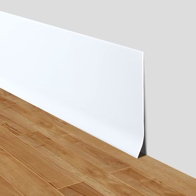 Moulding 6" 1/8" Co-extruded Process Resists Scuffs Scratches Adhesive Back Wall Base