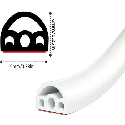 Multi-hole Design Self-Adhesive Silicone Rubber Seal Strip 9*6mm for Sealing Solutions