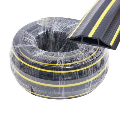 Say Goodbye to Water and Debris with PVC Yellow Line Garage Door Threshold Sealing Strip