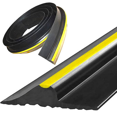 Say Goodbye to Water and Debris with PVC Yellow Line Garage Door Threshold Sealing Strip