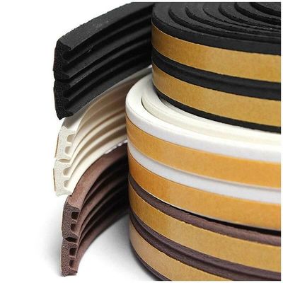 Self-adhesive EPDM Rubber Foam Seal Strip for Door and Window Sealing Gap 1-20mm