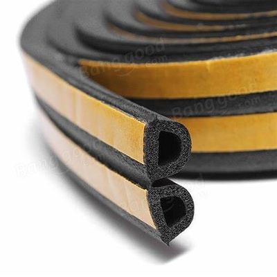 Self-adhesive EPDM Rubber Foam Seal Strip for Door and Window Sealing Gap 1-20mm