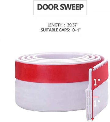 2" Silicone Rubber/PVC Under Door Sweep Weather Stripping Door Bottom Seal Strip Draft Wind Stoppers