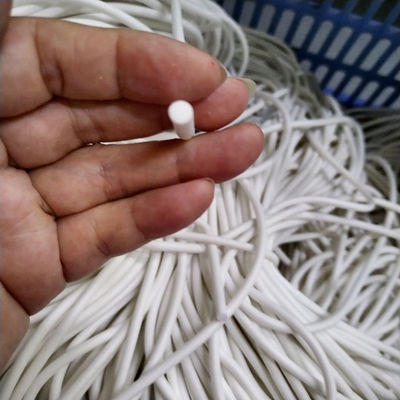 Round Black White Silicone Foam Sealing Strip with Diameter 1-12mm
