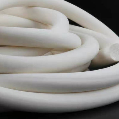 Round Black White Silicone Foam Sealing Strip with Diameter 1-12mm