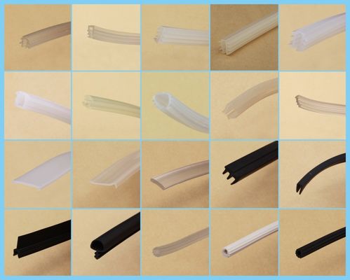 Shower Door Bottom Seal Strip with 20-90 Shore Hardness and Transparent Design