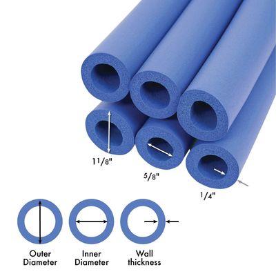 10-Year Service Life EPDM Rubber Insulation Pipe for Thermal Insulation in HVAC System
