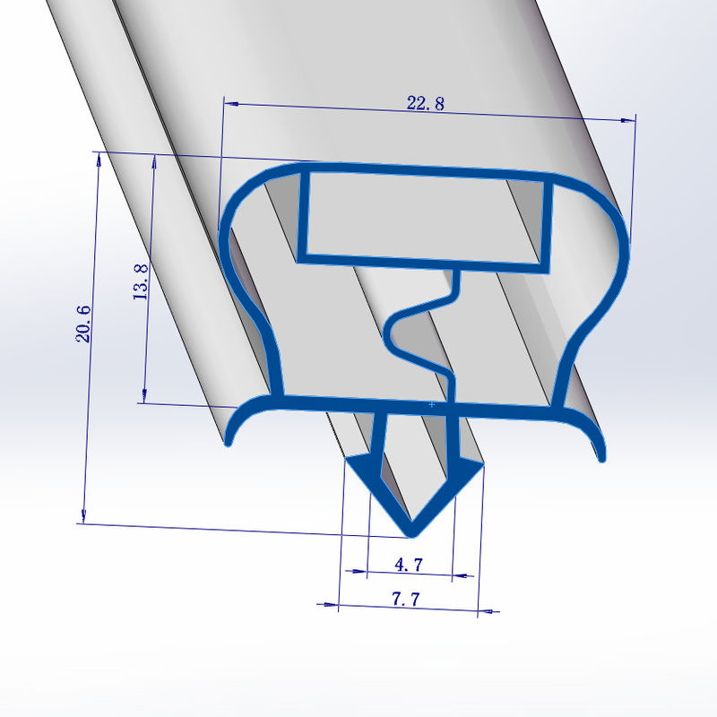 Plastic Seal Gasket Profile for Custom Made Refrigerator Cold Storage Door Extrusion