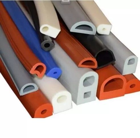 Extrusion Rubber Seal Tape for Wooden Door Window Frame PVC TPE Silicone D 12x6x4mm