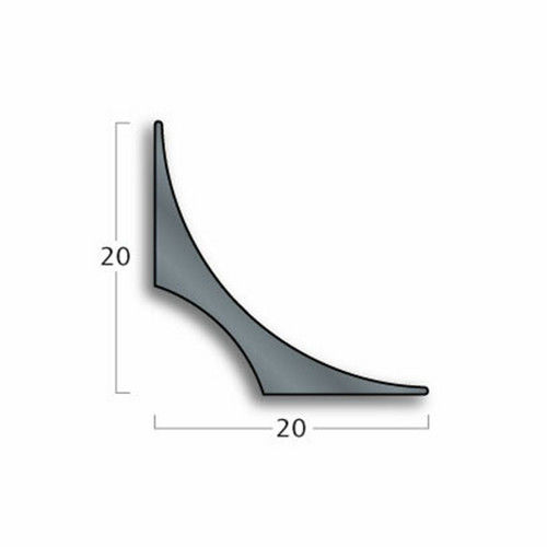 Thickness 0.187'' to.75'' 20mmx20mm PVC Cove Formers for Sample 5-7days