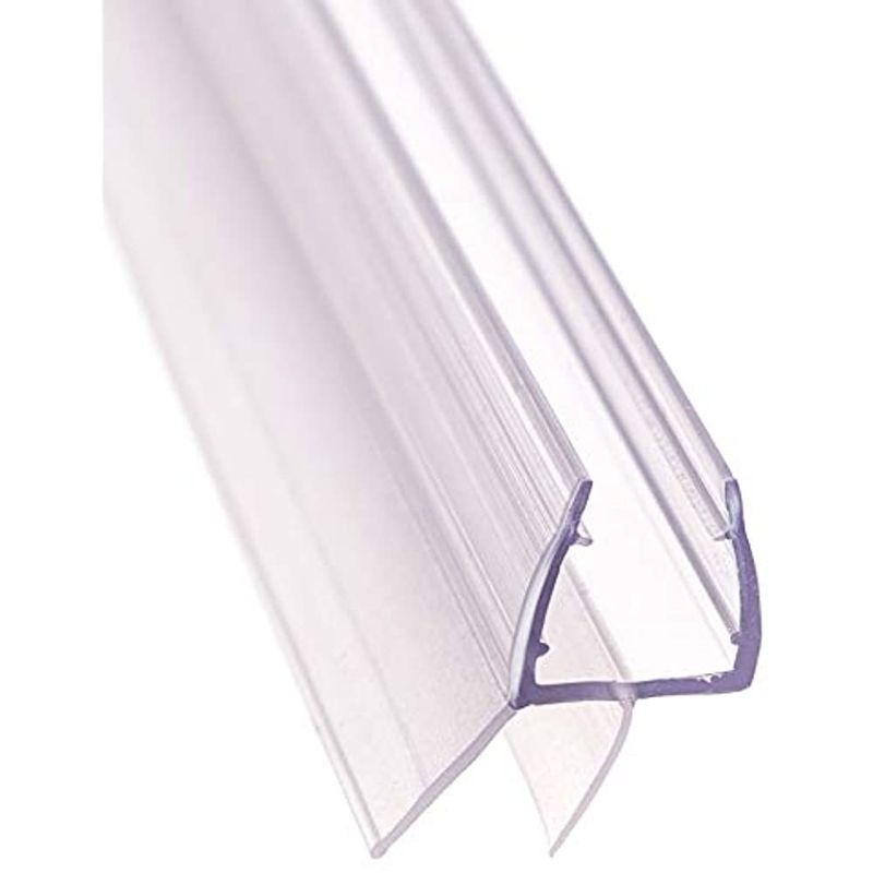 Transparent Customized PVC Shower Door Bottom Seal Glass Seal Strip for Bathroom Door