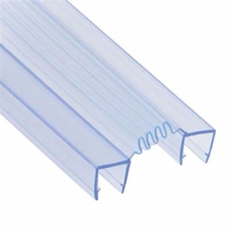 Black PVC Custom Shower Door Bottom Sealing Strip for Bathroom Glass Door Waterproof