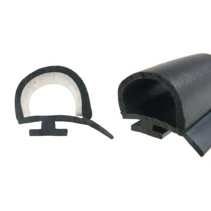 Extruded Processing Cold Room Door Rubber Seal in Black for High Humidity Areas