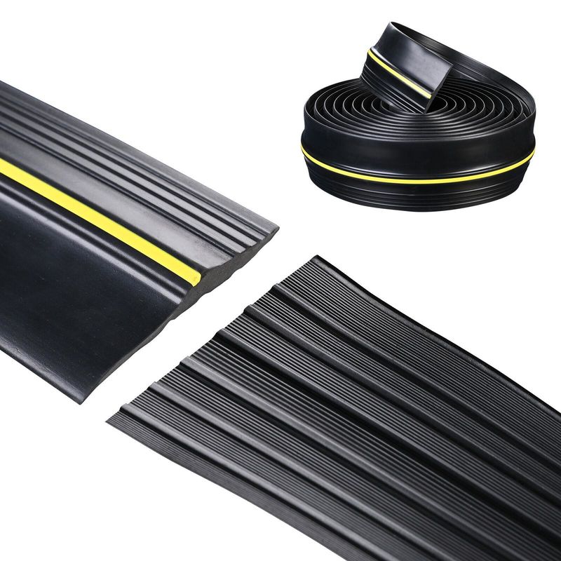 EPDM Garage Door Bottom Threshold Weather Strip for Glass Window Thickness 0.5mm-10mm