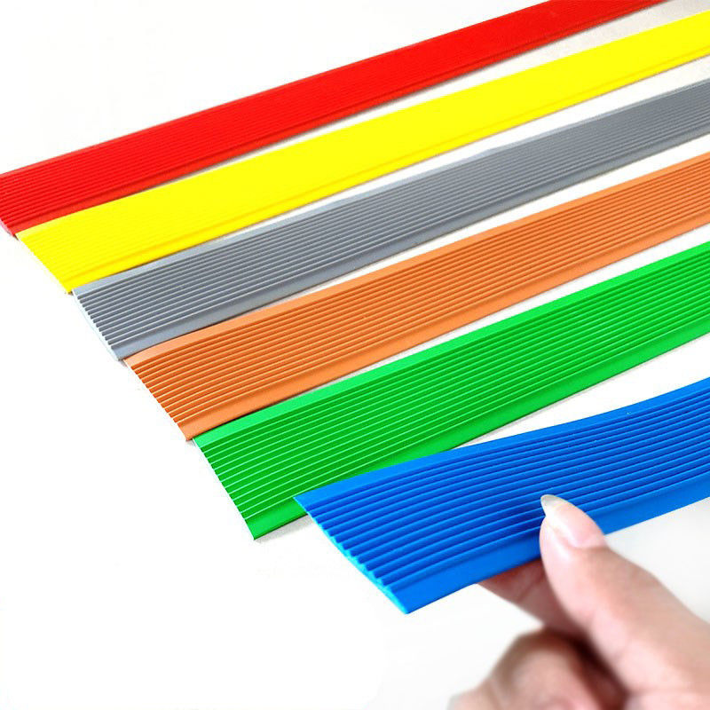 Anti-skidding PVC Rubber Stair Nosing Edge Trim with Custom Size and Moulding Service