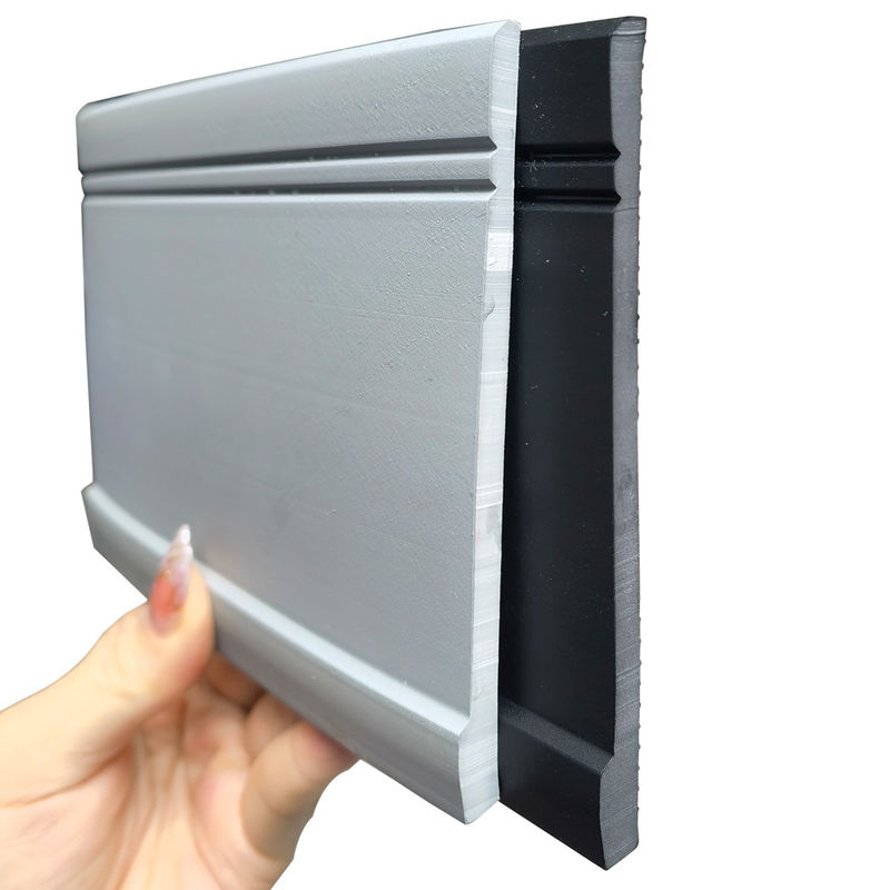 EPDM Rubber Baseboard PVC Skirting Trim Molding Scratch Resistant and Easy to Install
